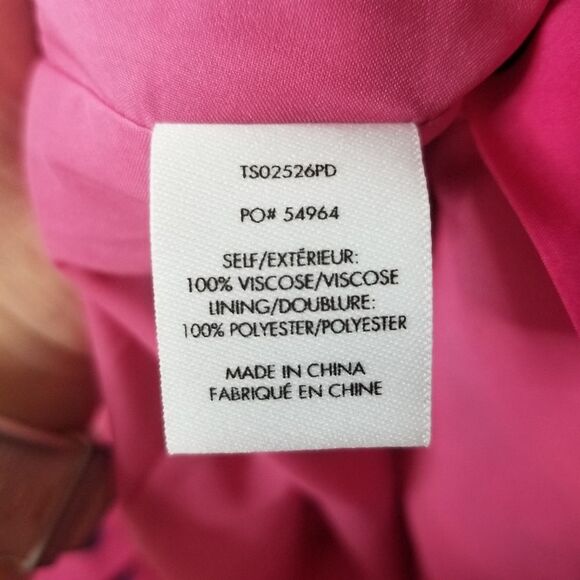 Derek Lam 10 Crosby Hot Pink Polka Dot One Shoulder Ruffled Party Taula Dress - Picture 7 of 11